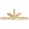 Ekena Millwork Redmond Rough Sawn Timber Gable Bracket, Douglas Fir, 84"W x 42"H x 6"D x 6"F, 12/12 Pitch GBW084X42X0606RED00RDF - alternate 4